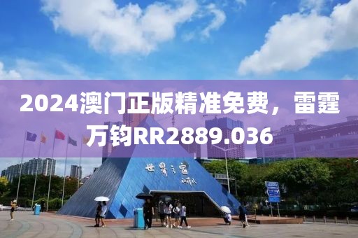 2024澳门正版精准免费，雷霆万钧RR2889.036