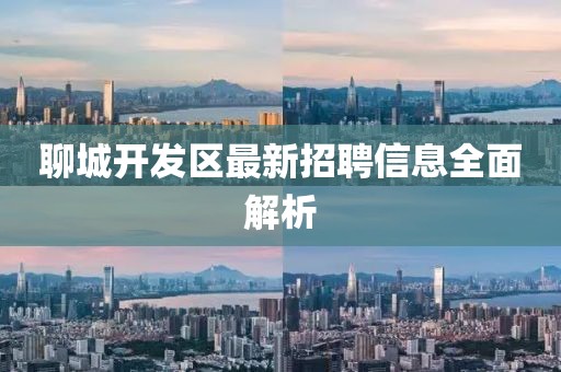 聊城开发区最新招聘信息全面解析