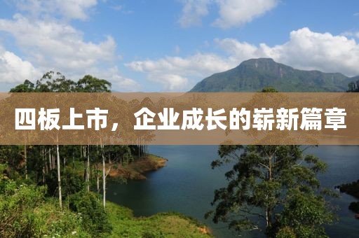 四板上市，企业成长的崭新篇章