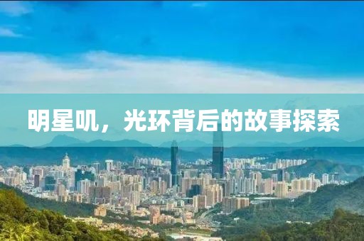 明星叽，光环背后的故事探索