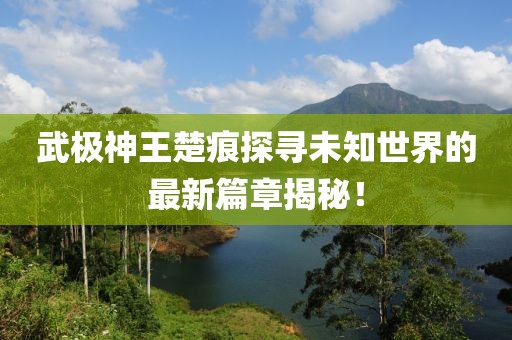 武极神王楚痕探寻未知世界的最新篇章揭秘！