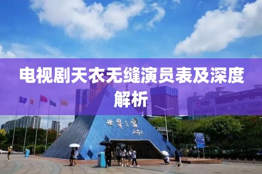 电视剧天衣无缝演员表及深度解析