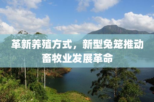 革新养殖方式，新型兔笼推动畜牧业发展革命