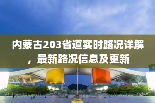 内蒙古203省道实时路况详解，最新路况信息及更新