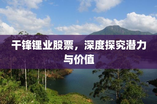 干锋锂业股票，深度探究潜力与价值