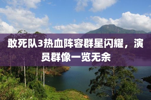 敢死队3热血阵容群星闪耀，演员群像一览无余