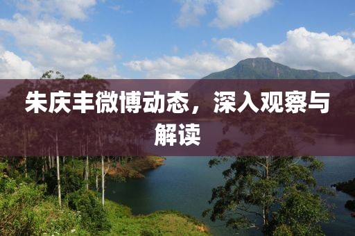 朱庆丰微博动态，深入观察与解读