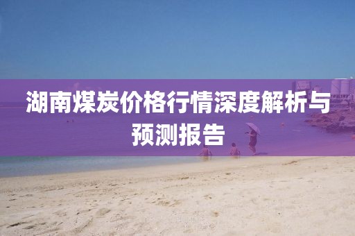 湖南煤炭价格行情深度解析与预测报告