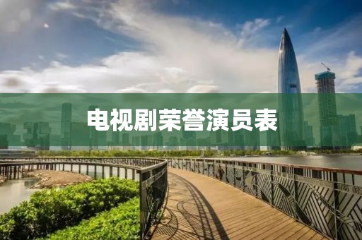 电视剧荣誉演员表