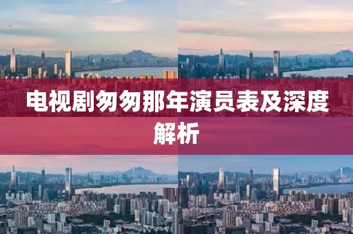 电视剧匆匆那年演员表及深度解析