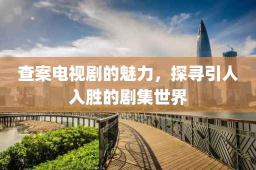 查案电视剧的魅力，探寻引人入胜的剧集世界