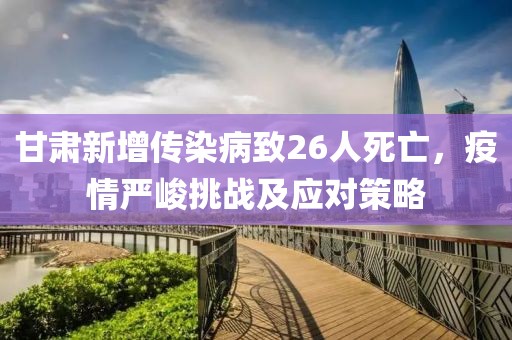 甘肃新增传染病致26人死亡，疫情严峻挑战及应对策略