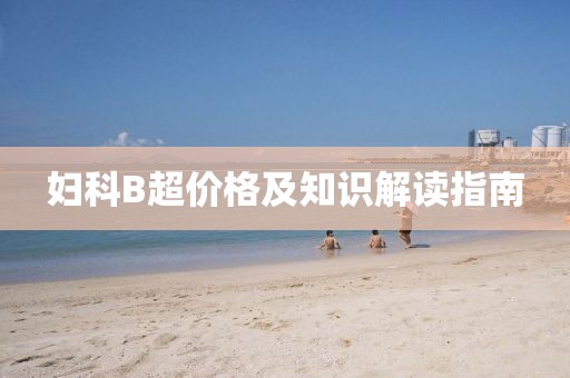 妇科B超价格及知识解读指南