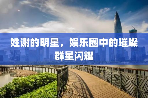 姓谢的明星，娱乐圈中的璀璨群星闪耀